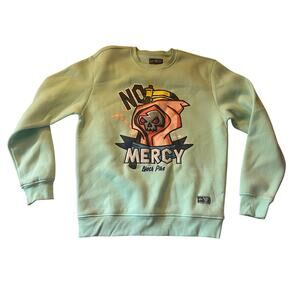 Black Pike "No Mercy" Graphic Sweatshirt Mint Green Size: XL